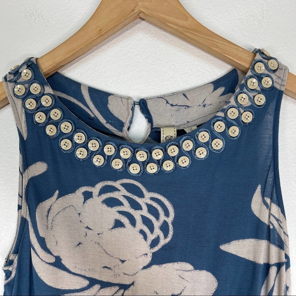 Anthro Ric Rac Button Detail Tank small - Picture 6 of 11